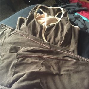 Workout pant and shirt sets, Bally fitness